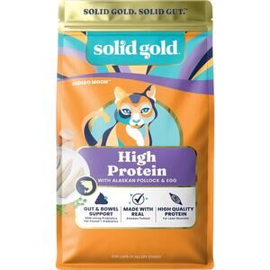 Solid Gold High Protein Dry Cat Food - Grain Free & Gluten Free Alaskan Pollock